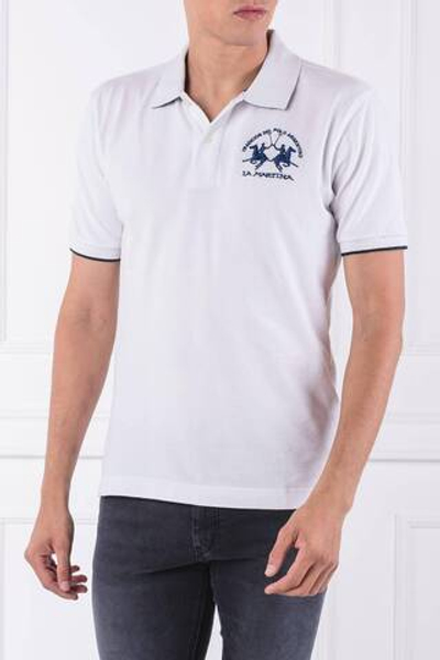 поло miguel La Martina - белый(CCMP01 PK001)