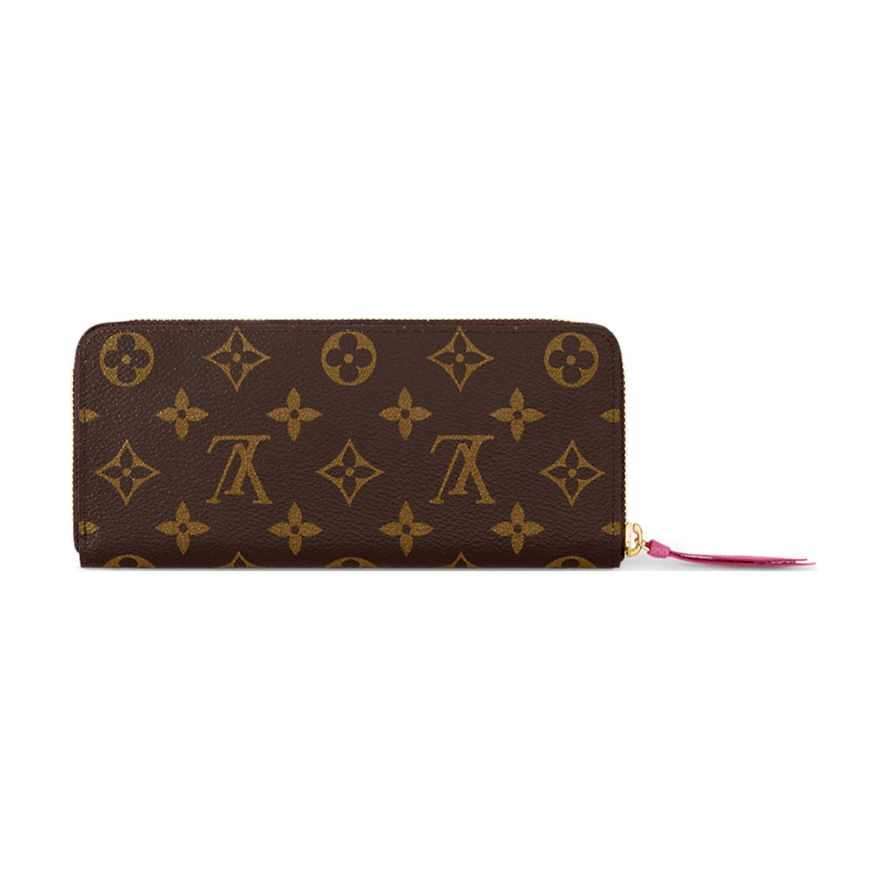 LOUIS VUITTON Clemence Wallet Monogram Fuchsia