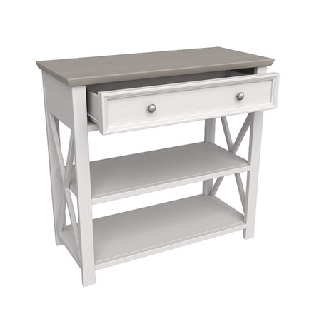 Консоль «Форест» белый воск/антрацит