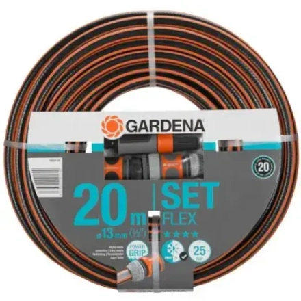 Комплект Gardena : шланг Flex + фитинги + наконечник для полива (шланг)