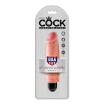 Вибратор King Cock Vibrating Stiffy 6, телесный (Цвет: телесный)