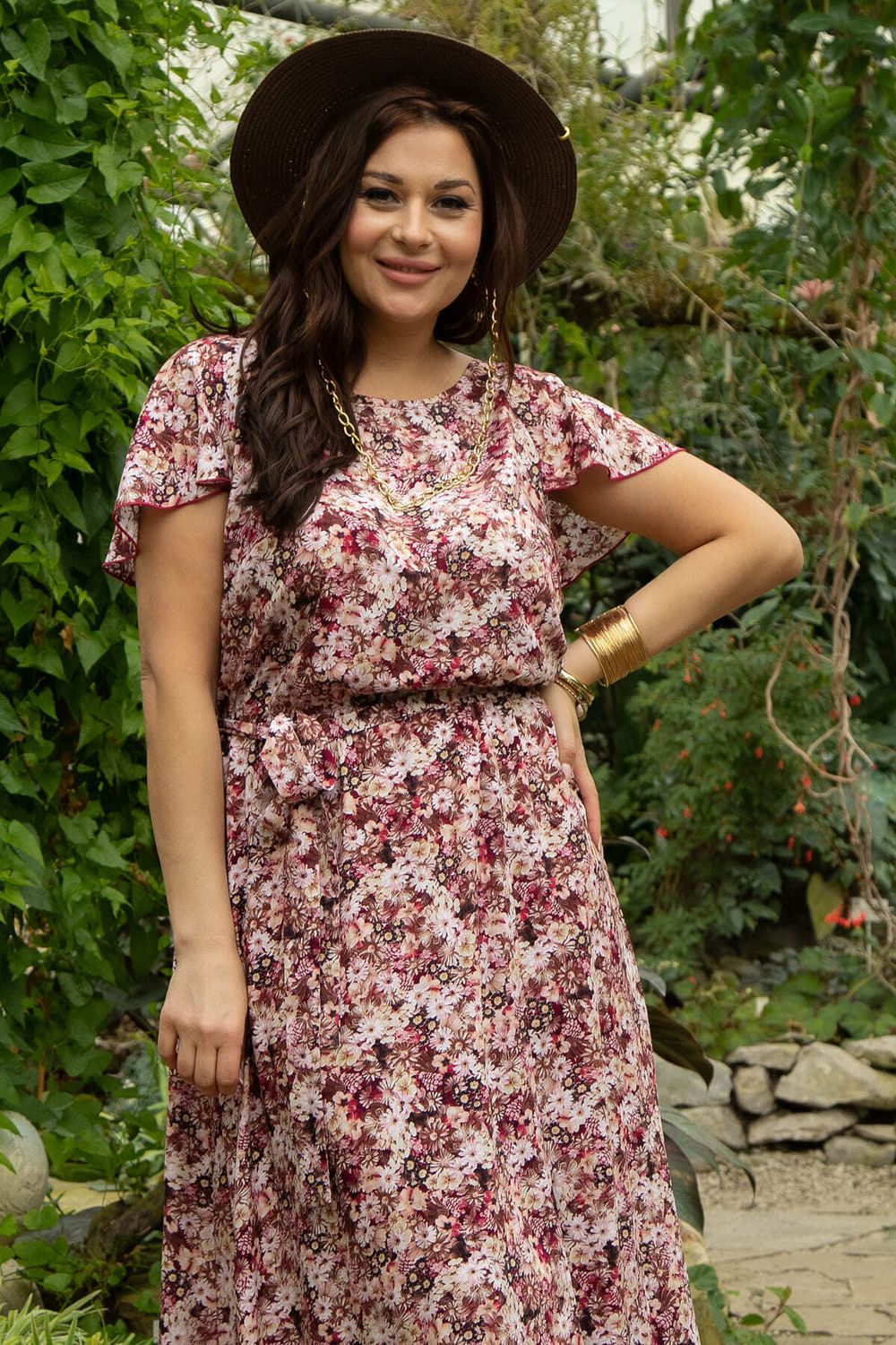 Платье Жара (бордовое) П13415-16М LT Collection