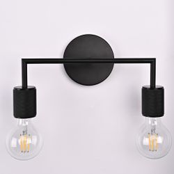 Бра Rh Utilitaire Double Sconce Black By Imperiumloft