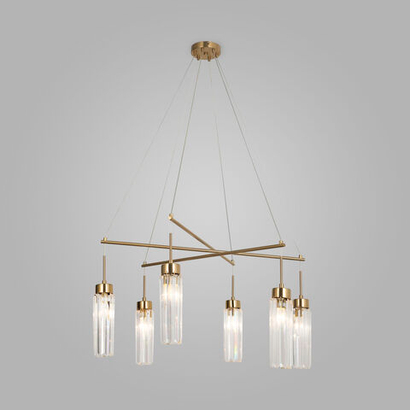 Подвесная люстра Eurosvet Gilian 60163/6 латунь