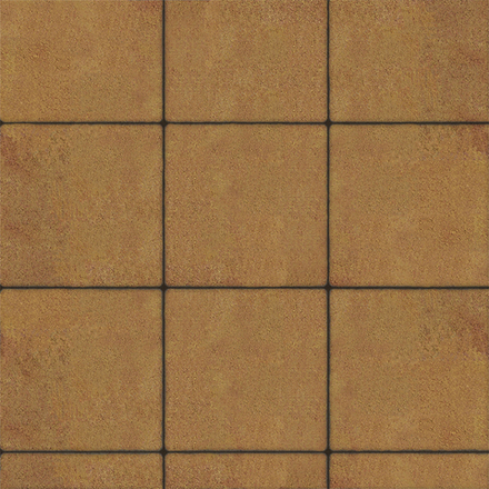 Тротуарная плитка КВАДРАТ 300х300 мм - Листопад гладкий Сахара