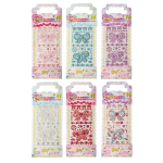 Наклейки-стразы Alingar, акриловые, "Бабочка и бантик", ассорти, пакет с европодвесом