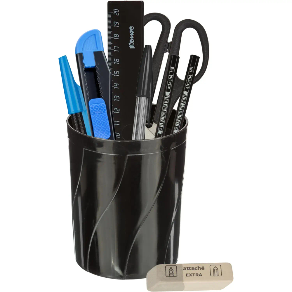 Набор настольный Attache Economy 9 предметов черный, Россия