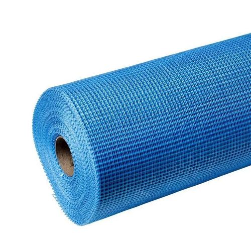 Сетка стеклотканевая фасадная 1х50 м 160 г/м² ячейка 5х5 мм синяя Polinet