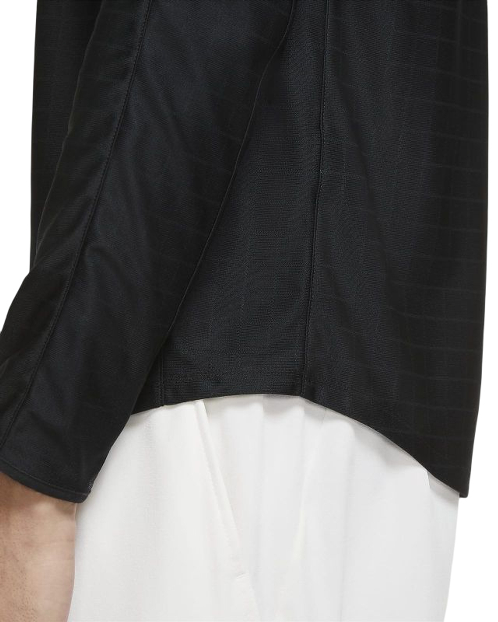 Мужская теннисная футболка теннисная Nike Court Breathe Advantage Top - black/black/white