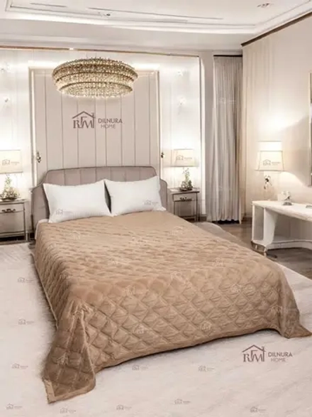 Покрывало 220х240 стеганое для кровати и дивана