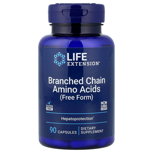 Life Extension, аминокислоты с разветвленной цепью, 90 капсул
