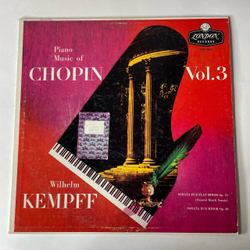 Винтажная виниловая пластинка LP Wilhelm Kempff Chopin Volume 3 (Англия 1963)