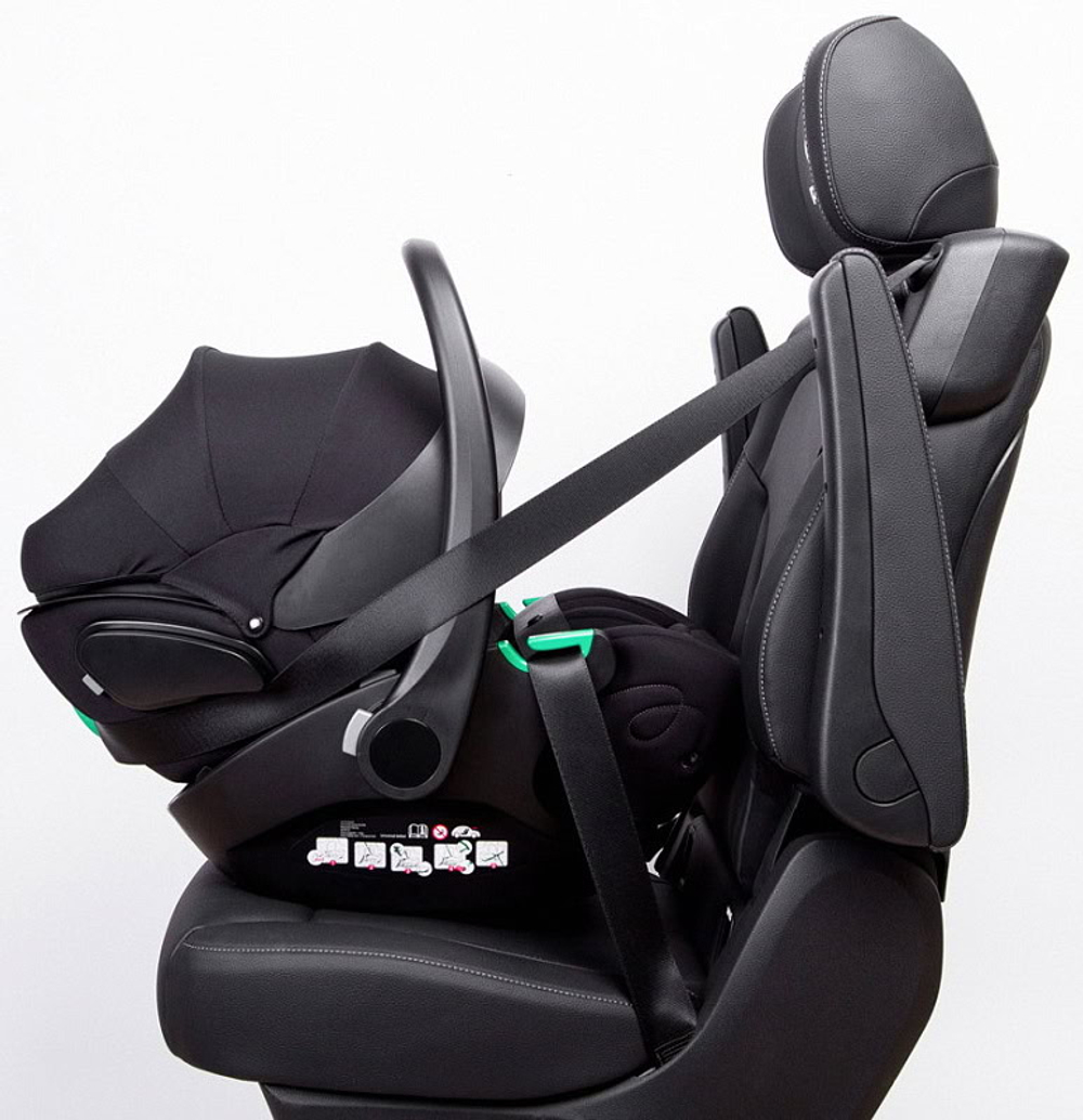 Детская коляска Peppy Monaco Thermo 3 в 1 с автокреслом Verona Black Green
