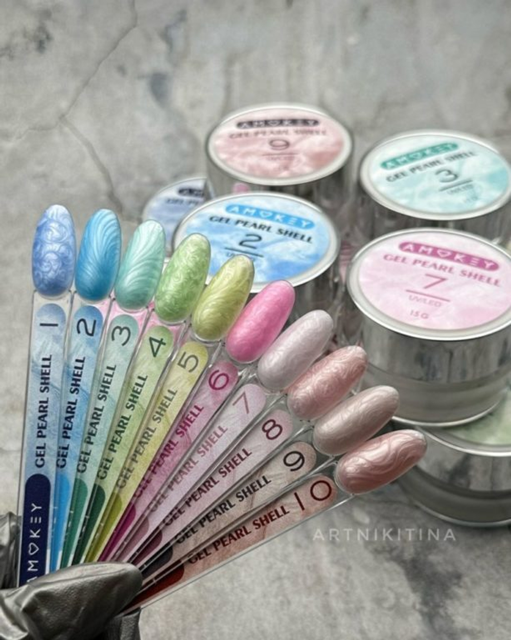 Amokey Моделирующий гель однофазный Pearl Shell 10 - 15гр