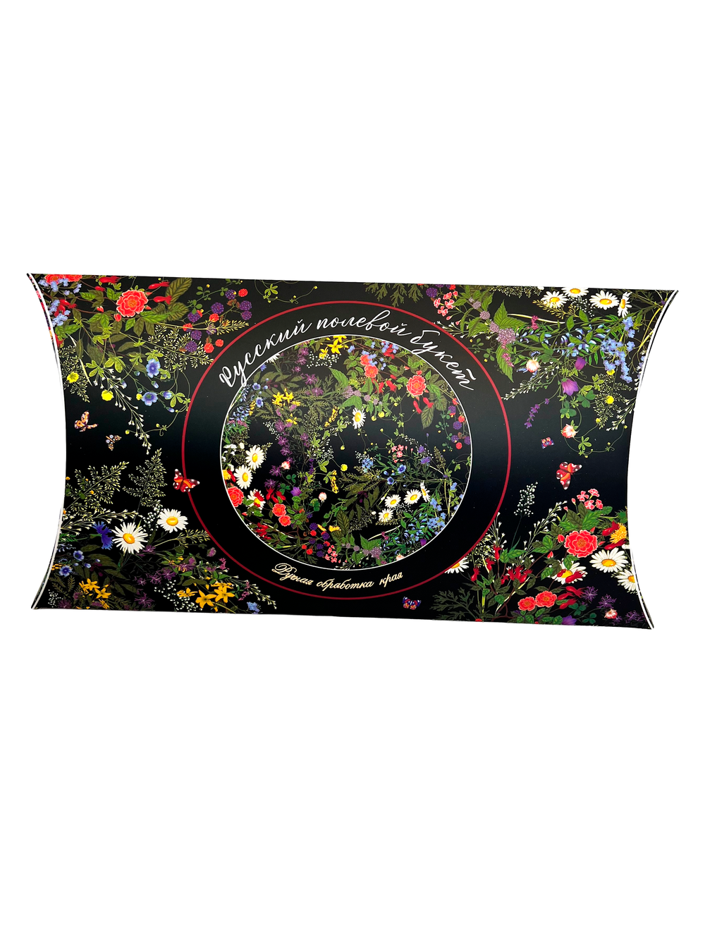 Шаль «Русский полевой букет», 100% шерсть