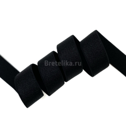 Бретелечная резинка черная 15 мм