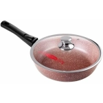 Сковорода 20*5,1см «Шоколад» со съемной ручкой и стекл. крышкой с2054аш