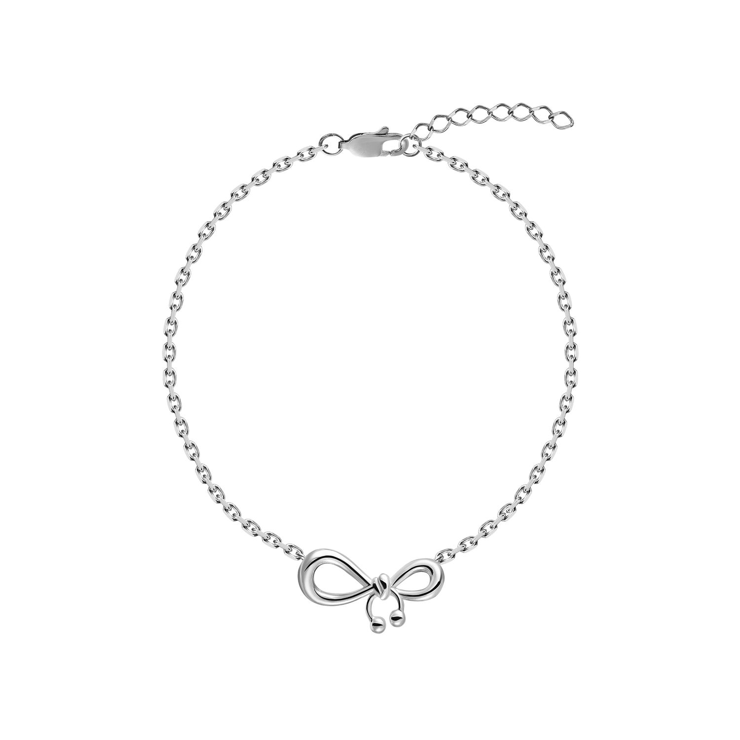 Браслет Pierced Bow Bracelet - Silver