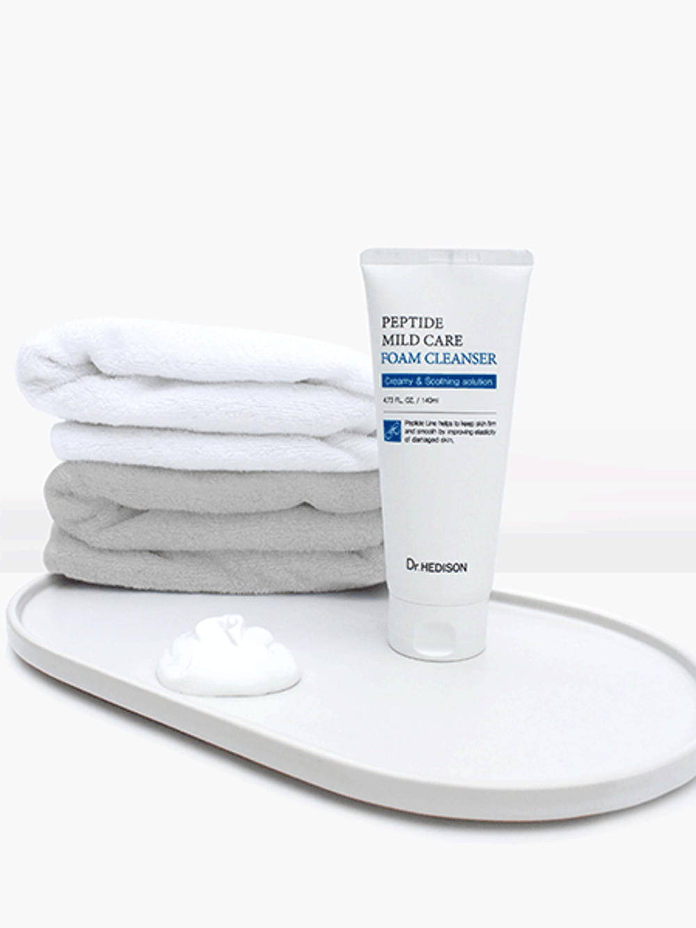 Мягкая пенка для умывания HEDISON PEPTIDE MILD CARE FOAM CLEANSERS