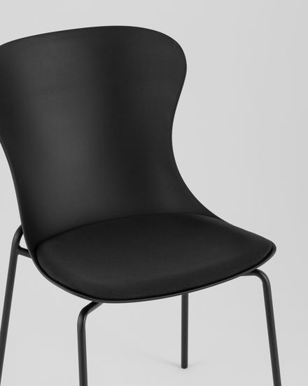 Стул Air с подушкой пластик черный
