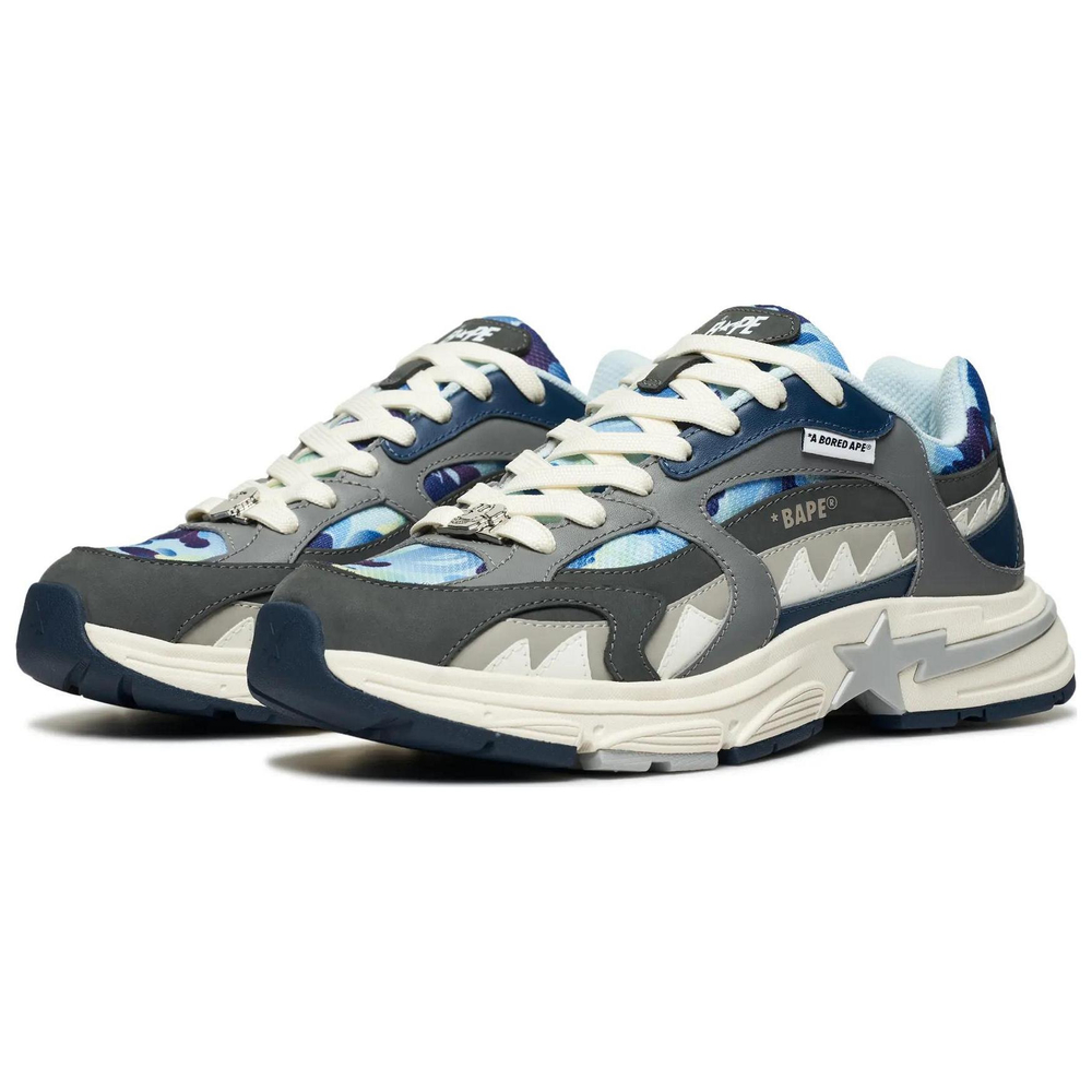 Bayc X A Bathing Ape Bathing Ape Shark Sta синий серый