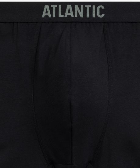 Трусы мужские боксеры (3шт), Atlantic 3MH-223, хлопок, черный + черный + светлый хаки