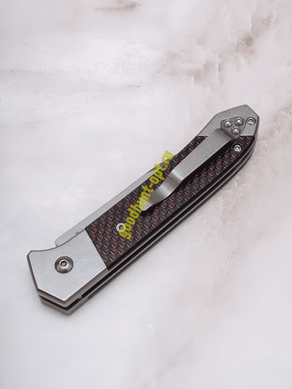 Тактический складной автоматический нож BOKER MAGNUM Черный в красную точку