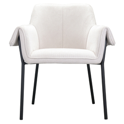 Кресло Berg Aline молочное