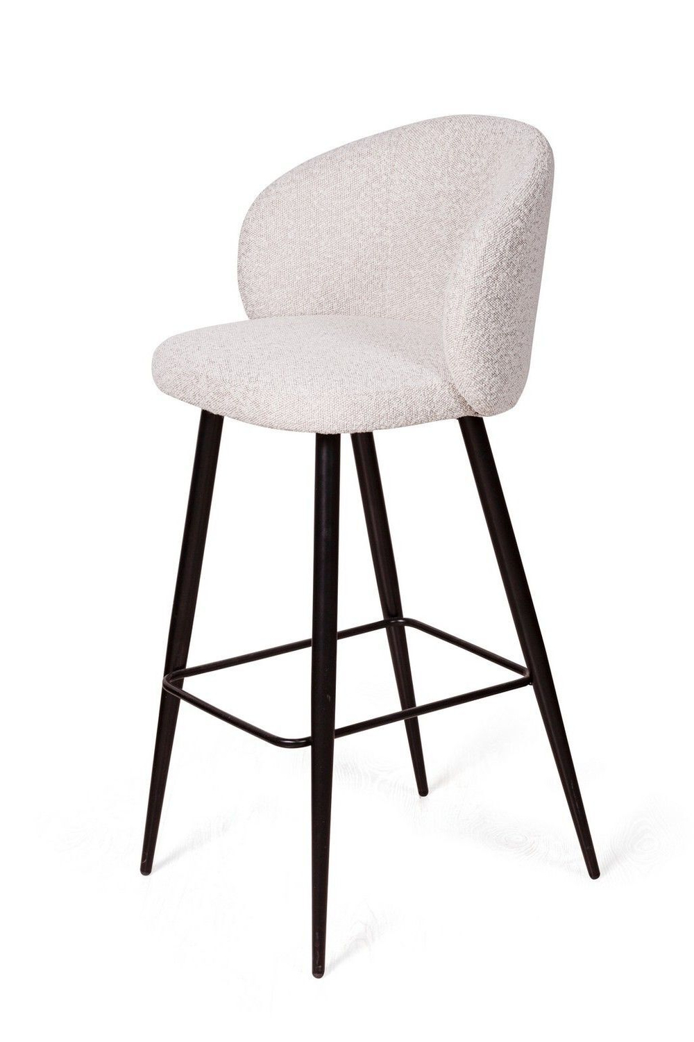 Стул полубарный Vito, букле белый / опора конус