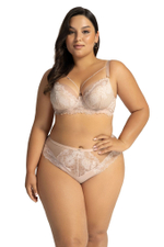 Трусики-бразилиана Fiesta (Размер: XL) (Цвет: пудровый)