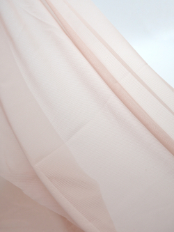 Сетка эластичная серебристый пион с розовинкой метражом мелкая ячейка (Турция)