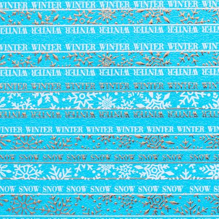 Irisk Слайдер дизайн зимний Снежинки золото, М435