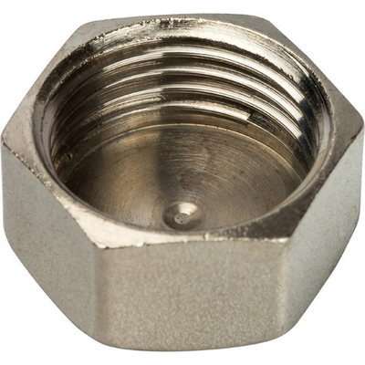 Заглушка STOUT ВР никелированная 1/2"