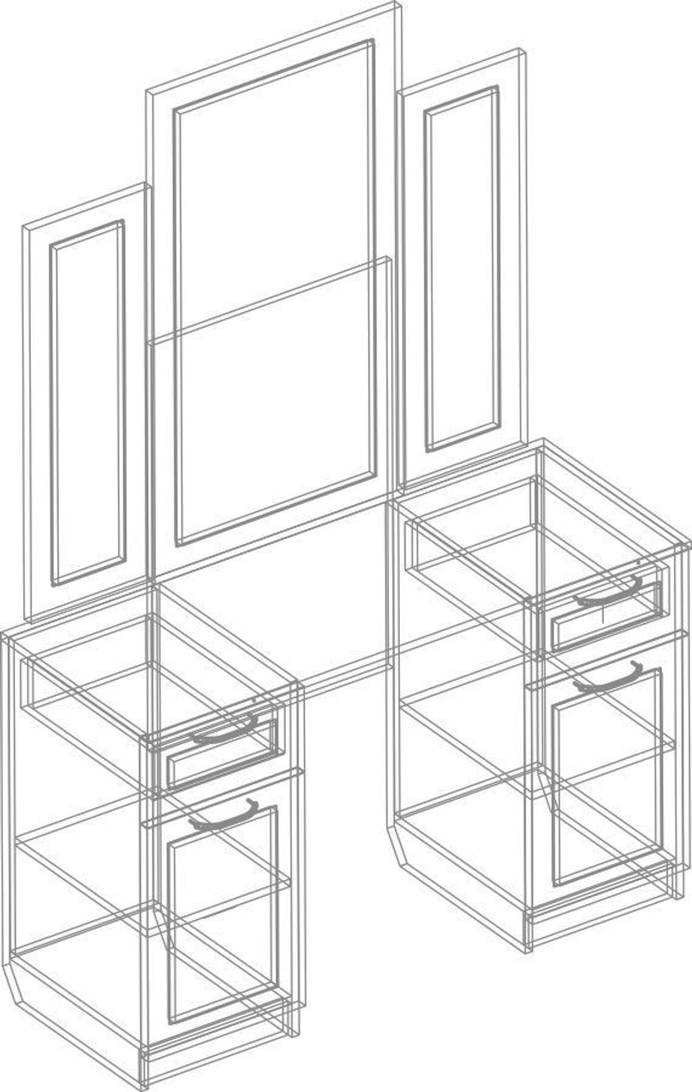 Стол туалетный "Александрия" СА-06