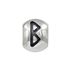 Шарм с руной Беркана - подвеска из серебра 925 пробы скандинавский оберег