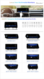 Автомагнитола Lexus RX200t, RX450  монитор 12" Правый руль