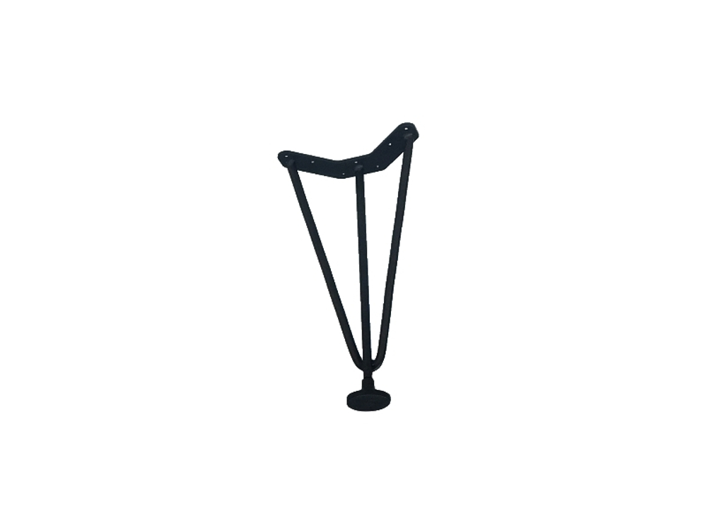 LOFT Опора кровати Н-230 RAL 9005, черная