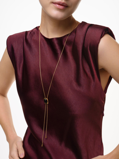 Колье "Black Stone" Gold