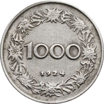 1 000 крон 1924 Австрия