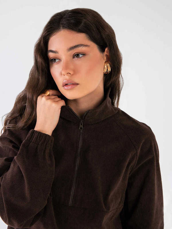 Анорак вельвет коричневый