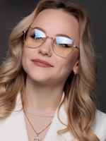 Очки для компьютера имиджевые защитные прозрачные нулевки