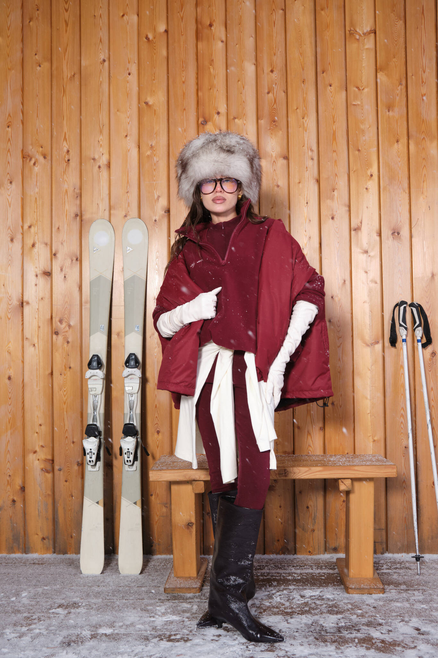 Легинсы термо STAY WARM | Бордовый
