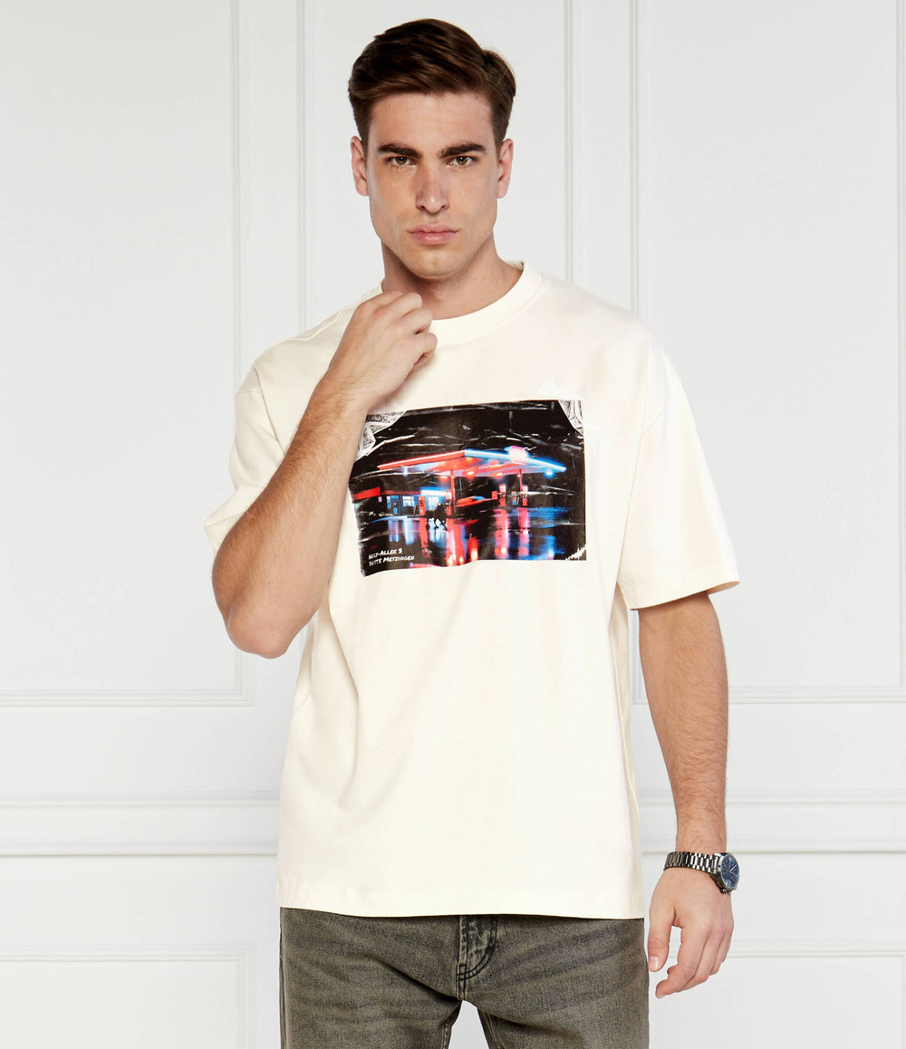 Футболка HUGO X RACING BULLS HUGO - экрю(50530069)