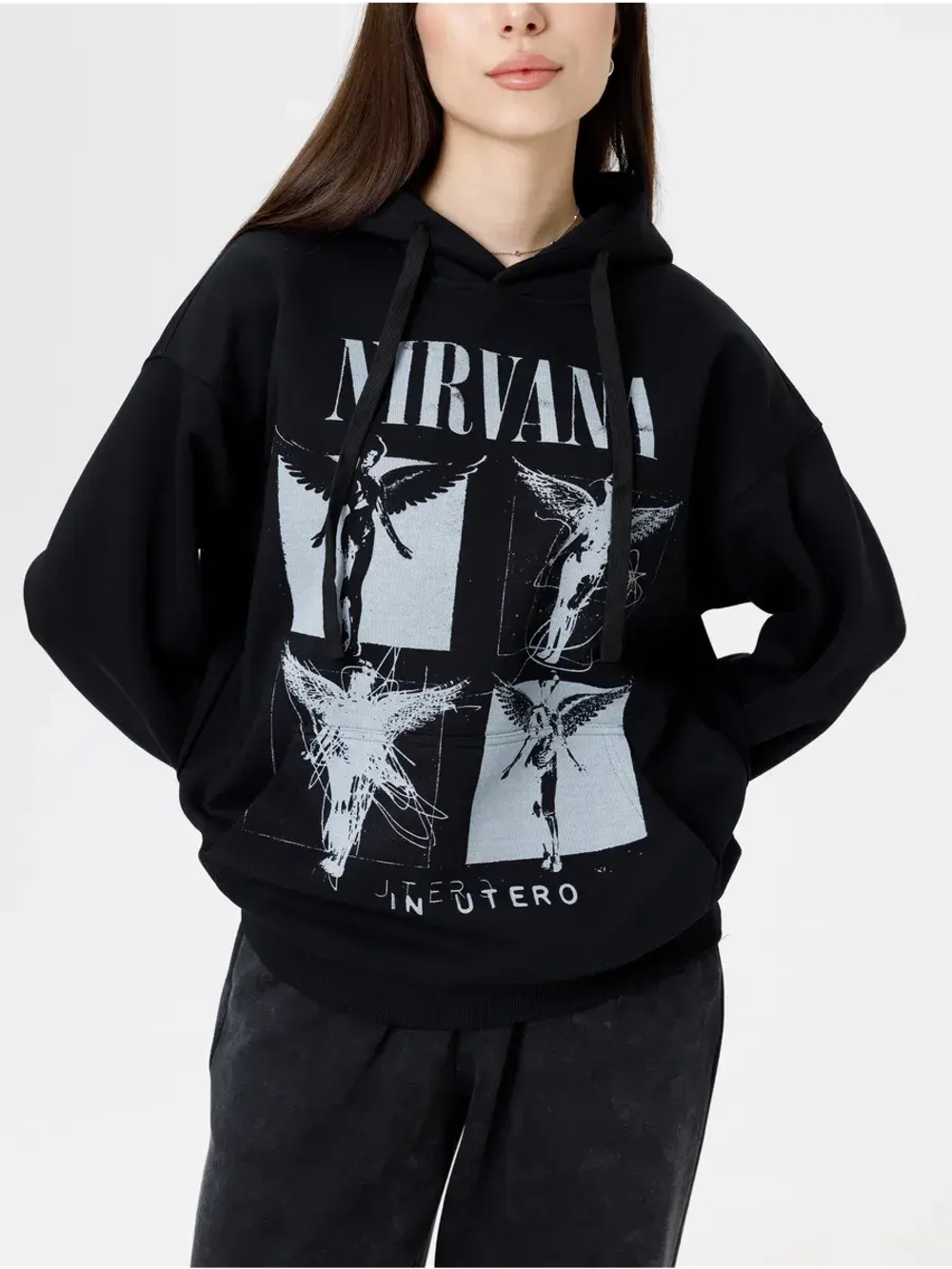 Худи PARABOLA Nirvana оверсайз варенка для мужчин и женщин