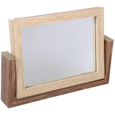 Фоторамка 13*18см вращающаяся с зеркалом, коричневая