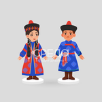Большие стойки "Бурятский костюм"