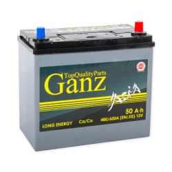 Аккумулятор GANZ ASIA 50 А/ч обратный R+ 238x129x225 B24 EN 480 А