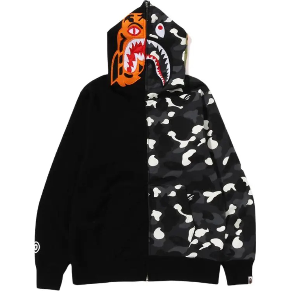 A Bathing Ape City Camo Half Shark Full Zip Худи