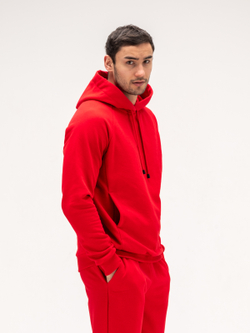 Костюм мужской спортивный теплый. Красный
