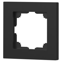 Рамка для розеток и выключателей Intro Accent 6-501-07 на 1 пост, СУ, графит | Intro